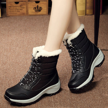 High-top women's shoes waterproof snow boots