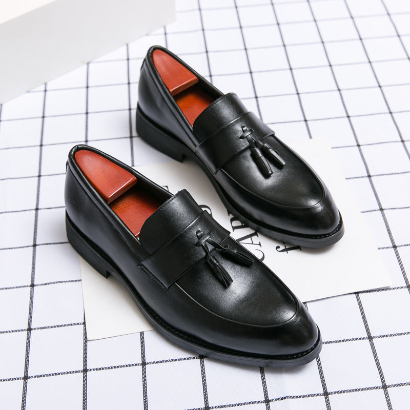 Casual Men Loafers Classic Tassel Leather Shoes Wedding Dress
