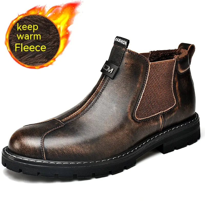 Men's Business Casual Retro Platform Shoes